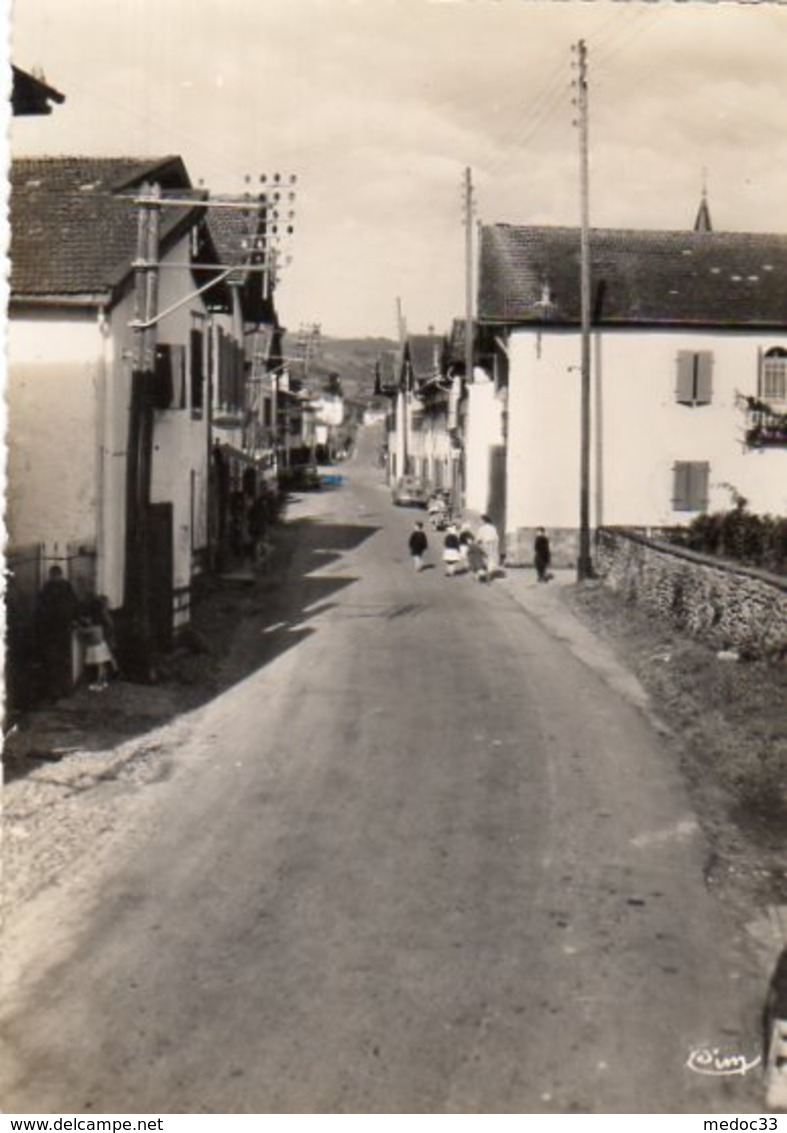 Dept 64,Pyrénées Atlantiques,Cpsm Saint-Jean Le Vieux,Rue Principale - Autres & Non Classés