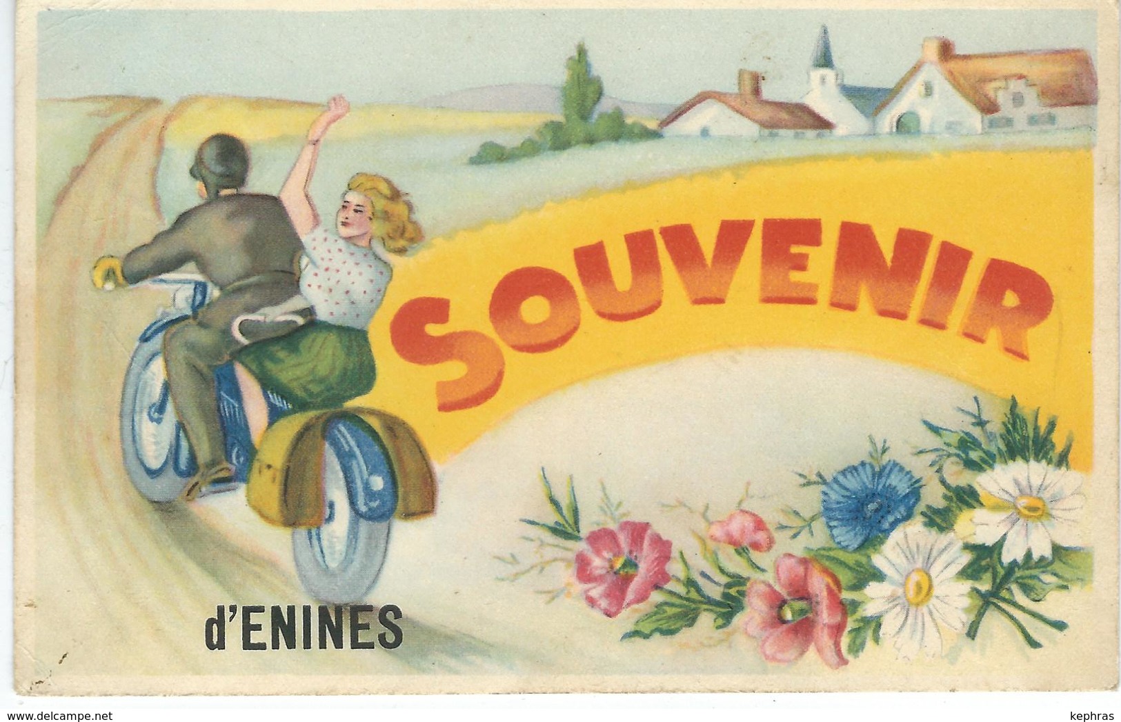 Souvenir D'ENINES ( JAUCHE ) - Cachet De La Poste 1949 - Orp-Jauche