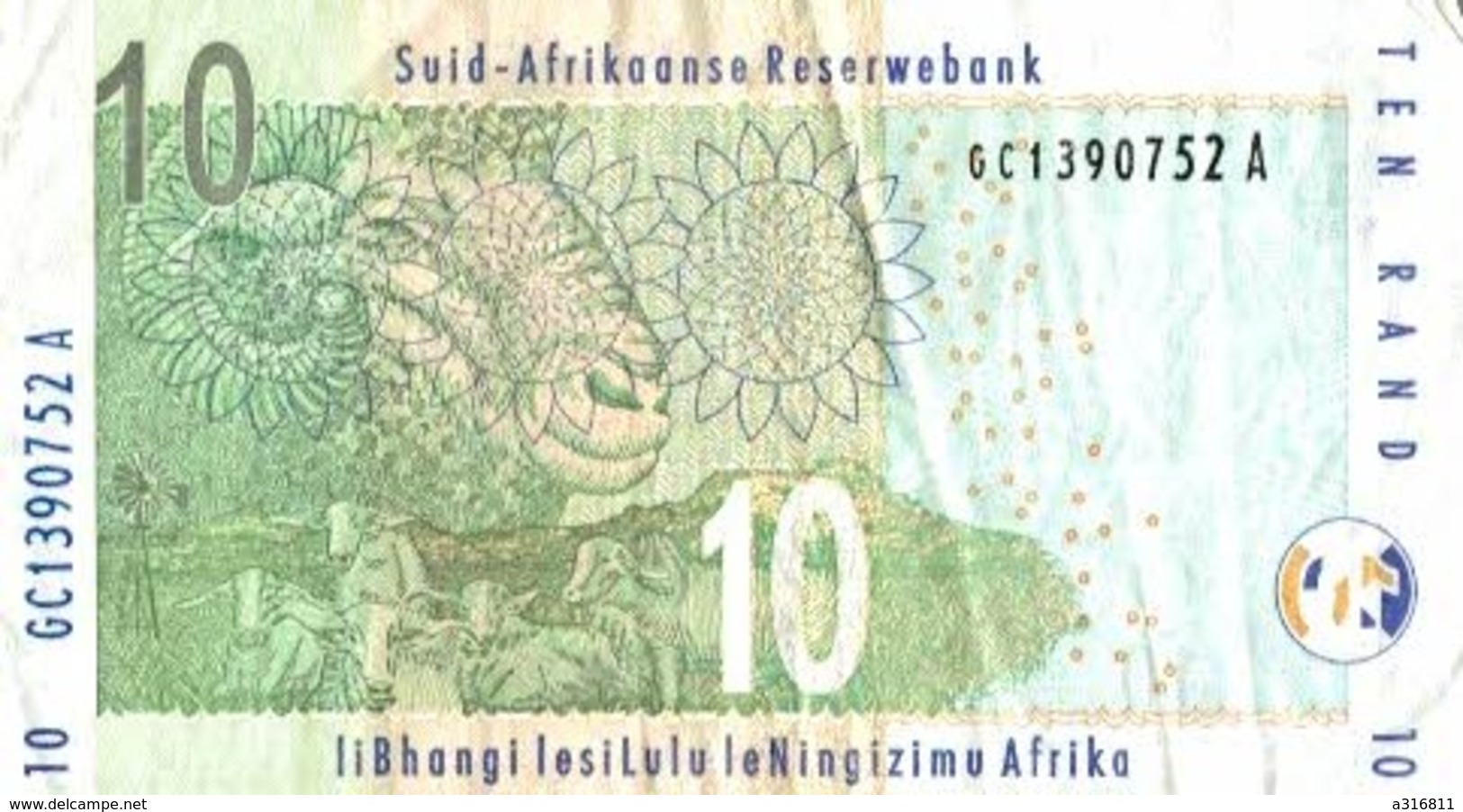 SOUTH AFRICA - SOUTH AFRICAN RESERVE BANK - 10 RAND - Afrique Du Sud