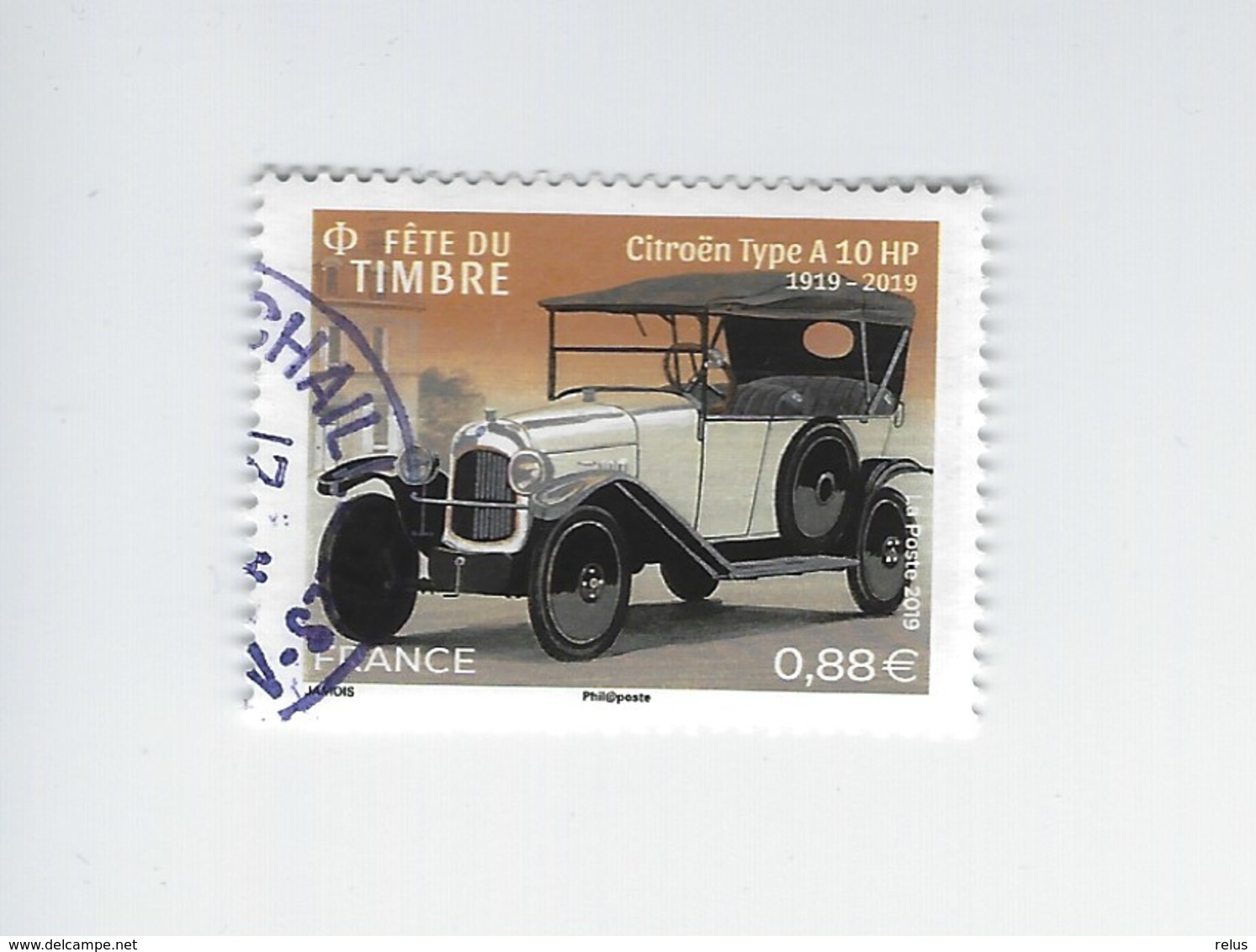 Fête Du Timbre Citrën Type A 10 HP - Oblitérés