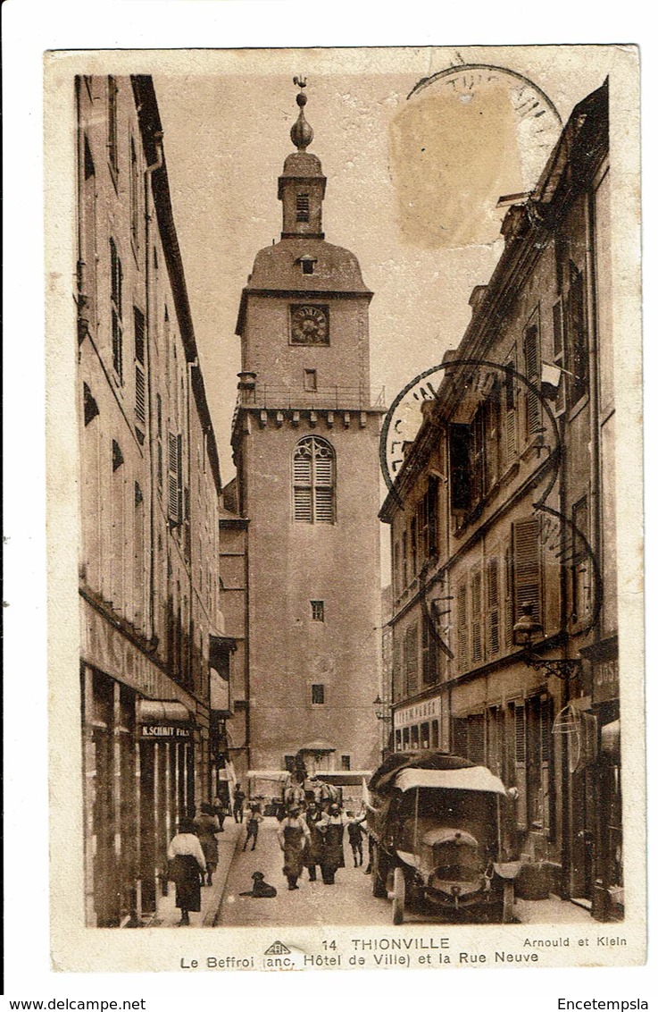 CPA - Carte Postale-FRANCE  Thionville- Rue Neuve Et Beffroi-1936- VM3141 - Volmunster