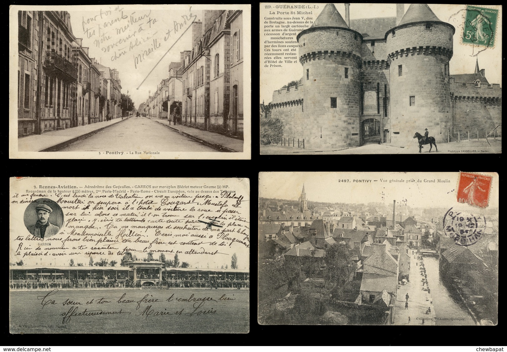 Villes et villages n° 2 - Lot de 20 cartes anciennes - Toutes scannées