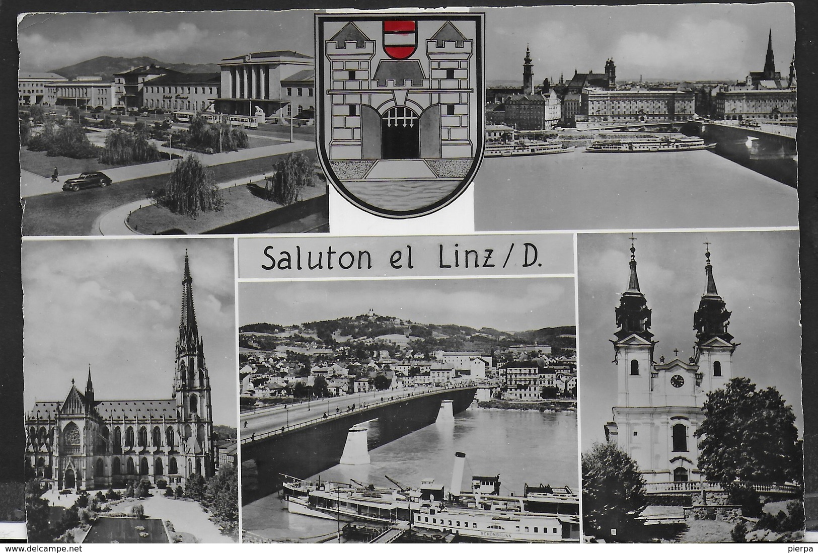 AUSTRIA - ANNULLO SPECIALE 11a IEF KONGRESO - 9a-15a - LINZ2-MAJO 1959 SU CARTOLINA SALUTON EL LINZ - Esperanto