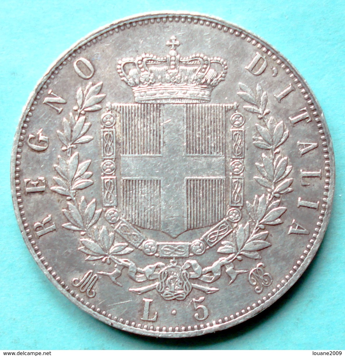 Italie - Pièce De Monnaie 5 Lire Vittorio Emanuele II 1875 Milano Argent - 1861-1878 : Victor Emmanuel II