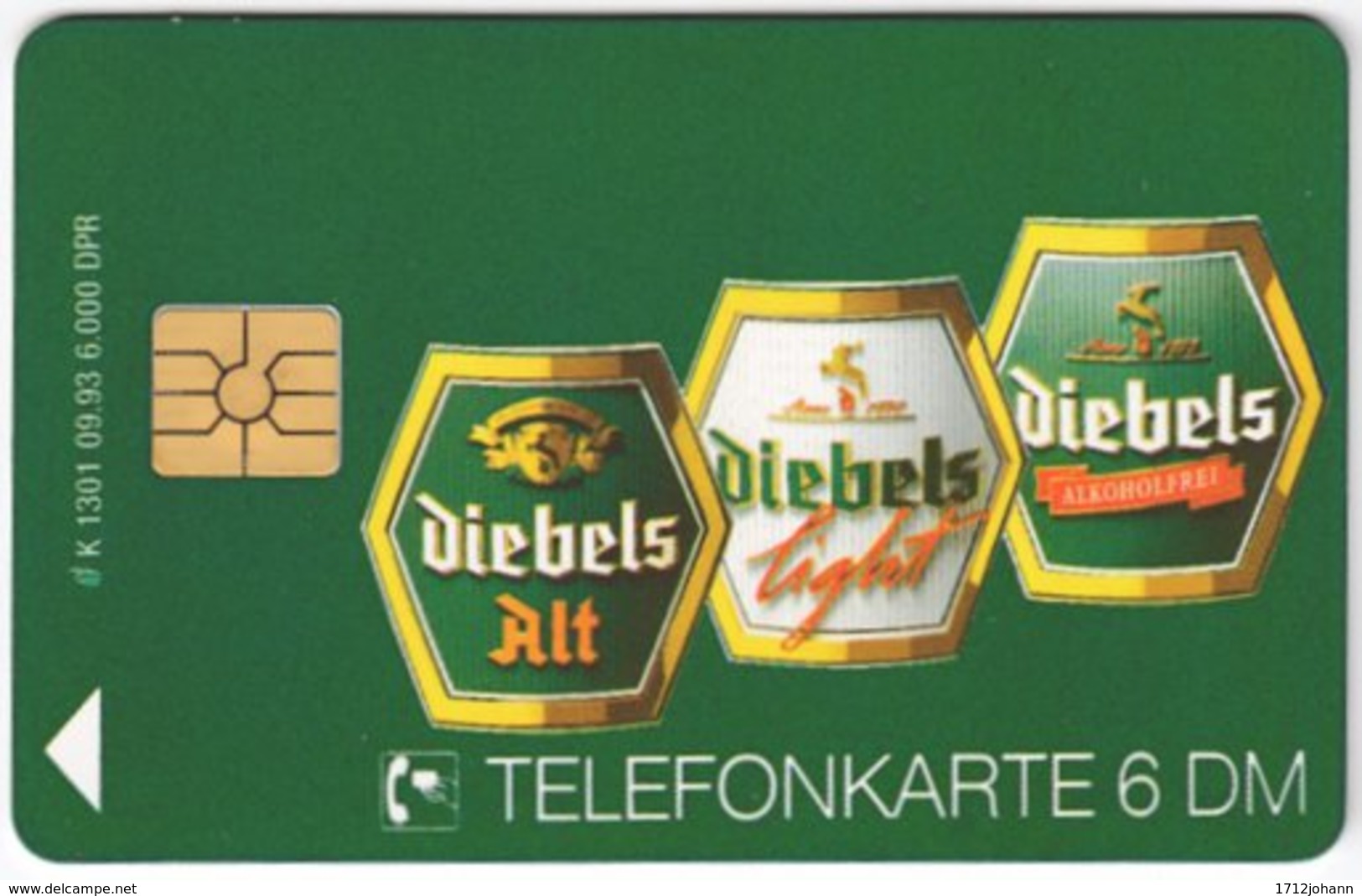 GERMANY K-Serie A-341 - 1301 09.93 - Advertising, Drink, Beer - MINT - K-Series : Serie Clientes