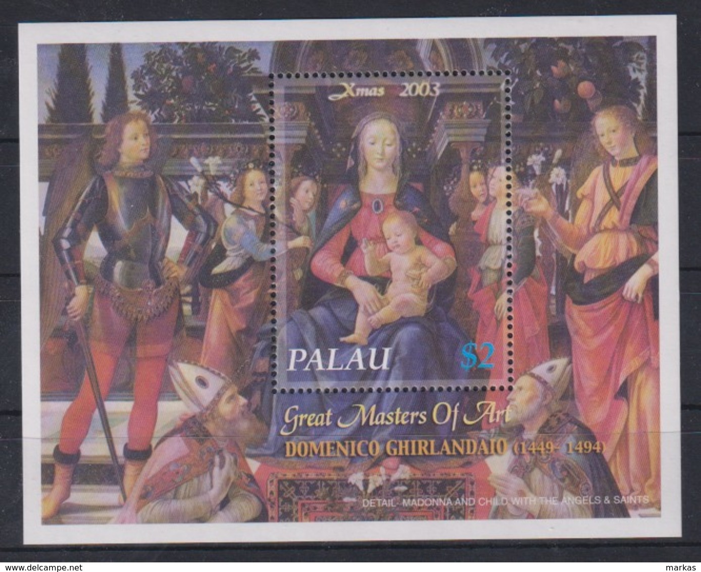R913. Palau - MNH - Art - Paintings - Christmas 2003 - Other & Unclassified