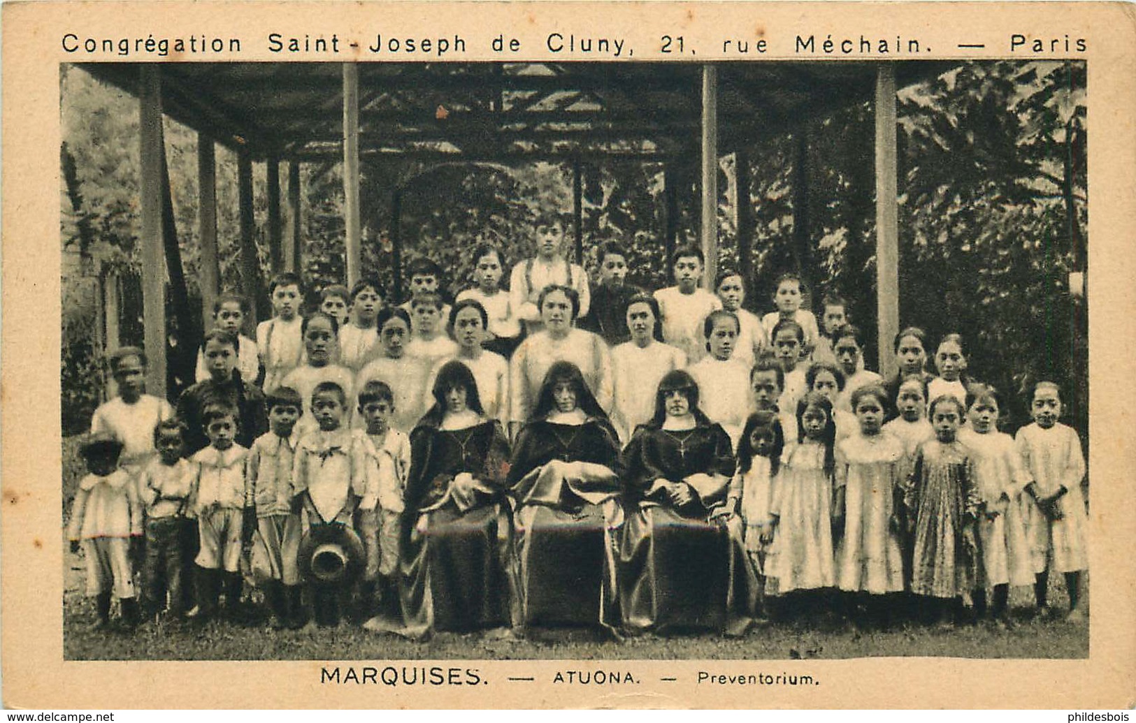 POLYNESIE FRANCAISE MARQUISES  ATUONA  Congrégation Saint Joseph - Französisch-Polynesien