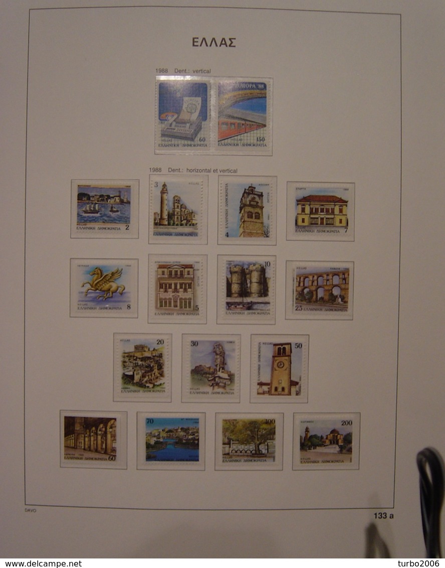 GREECE 1985 / 1999 almost complete MNH collection in DAVO GREECE III album with slipcase as shown on scans