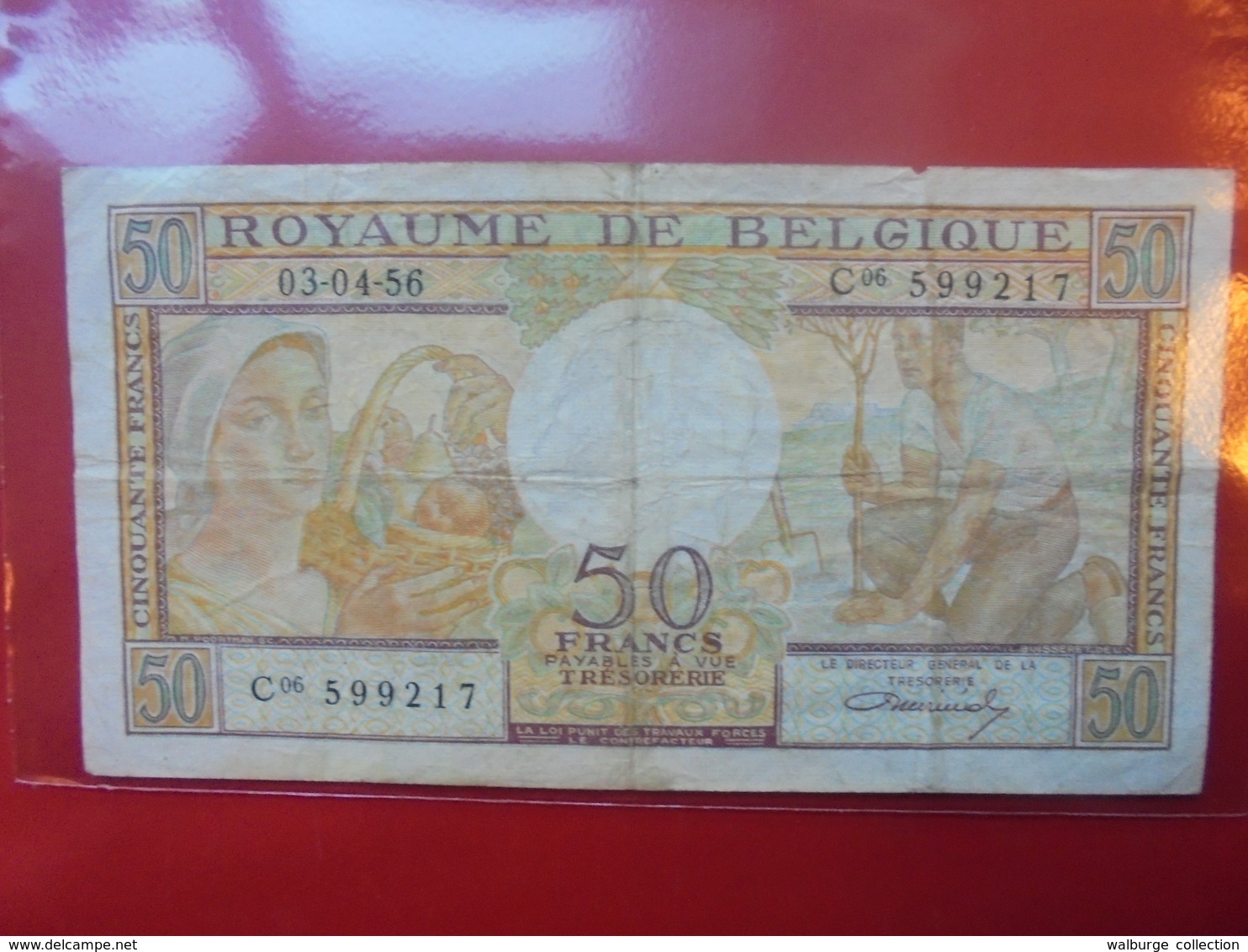 BELGIQUE 50 FRANCS 1956 CIRCULER - 50 Francs