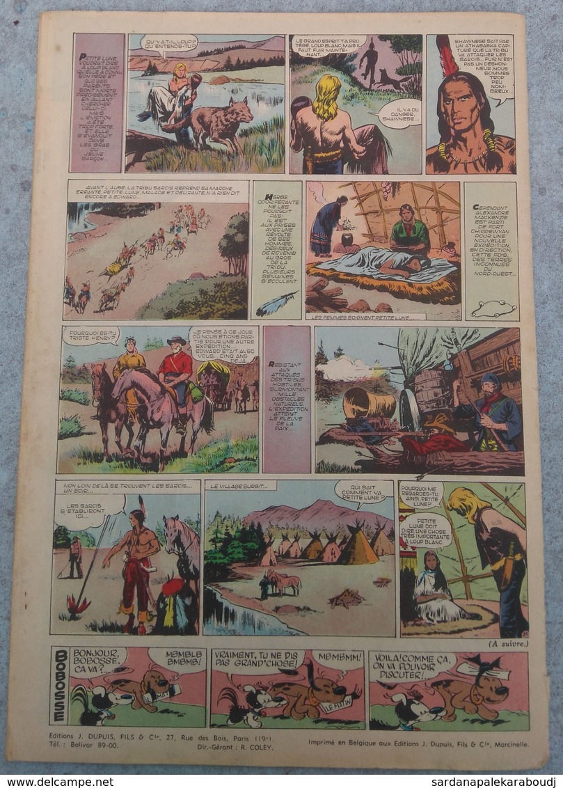 Spirou N° 943 Du 10 Mai 1956 : Spirou, Lucky Luke, Loup Blanc, Buck Danny Contre Lady X... - Spirou Magazine