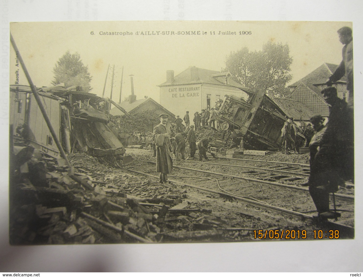 Cpa AILLY SUR SOMME (80) Catastrophe Le 11 Juillet 1906 - Andere & Zonder Classificatie