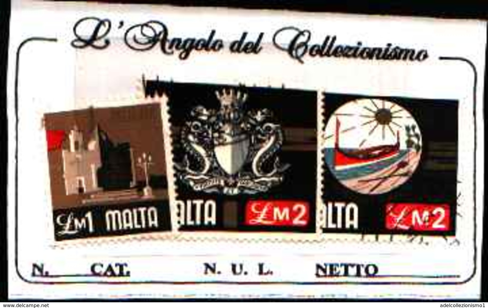 1544) MALTA SERIE ORDINARIA 1£ +2£+2£ - -USATI - Malta