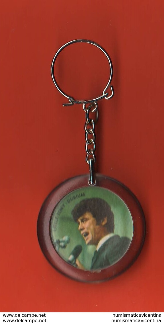 Little Tony Cantanti Singers Music Keychain Portachiavi Anni '60 Trousseaux - Portachiavi