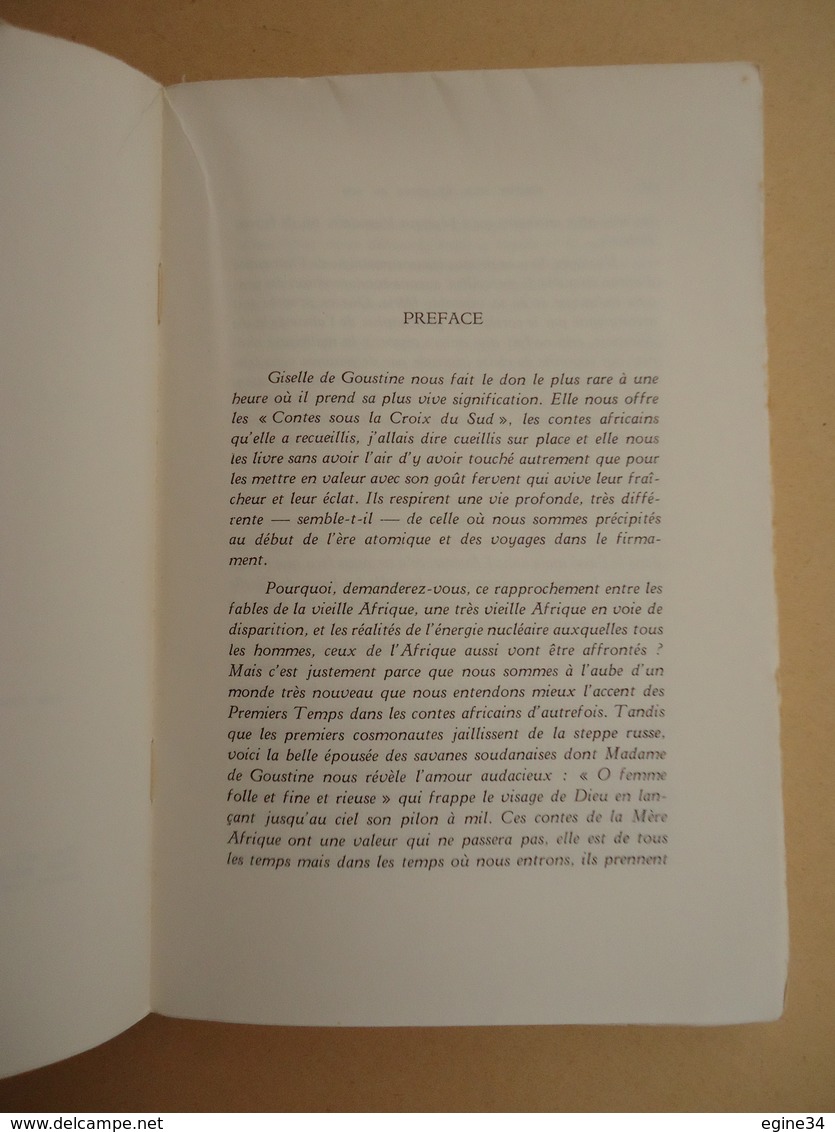 Contes Africains - Giselle De Goustine - Contes Sous La Croix Du Sud - Tome XIII - 1967 - 3 Dessins M. Abauzit - Other & Unclassified