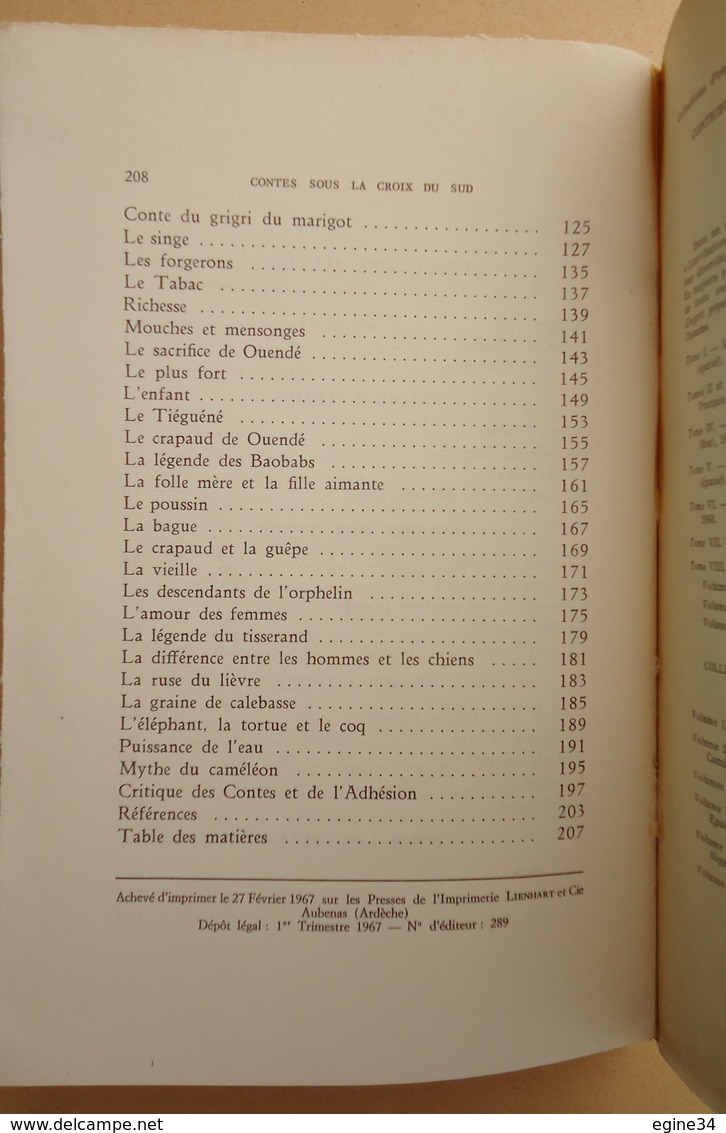 Contes Africains - Giselle de Goustine - Contes Sous la Croix du Sud - Tome XIII - 1967 - 3 Dessins M. Abauzit