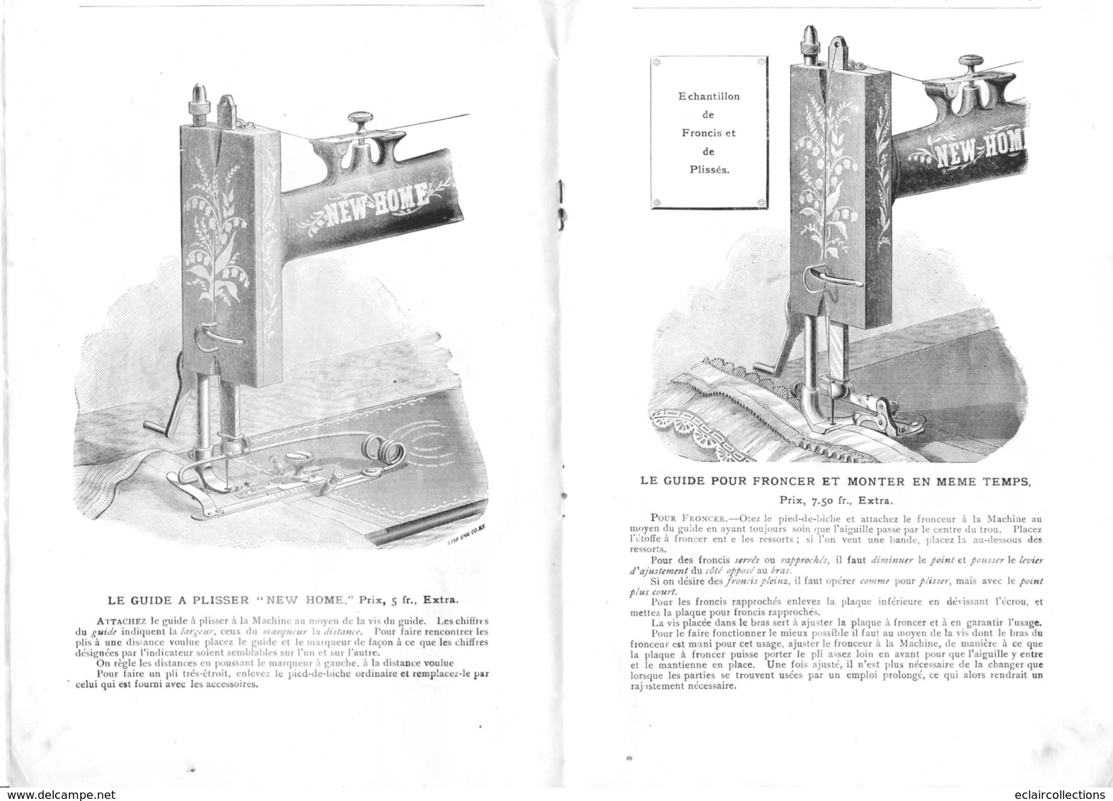 Vieux Papiers: Manuel Illustré De 27 Pages  Sur Machine A Coudre New Home .voir Scan Pour Un Petit Aperçu - Máquinas