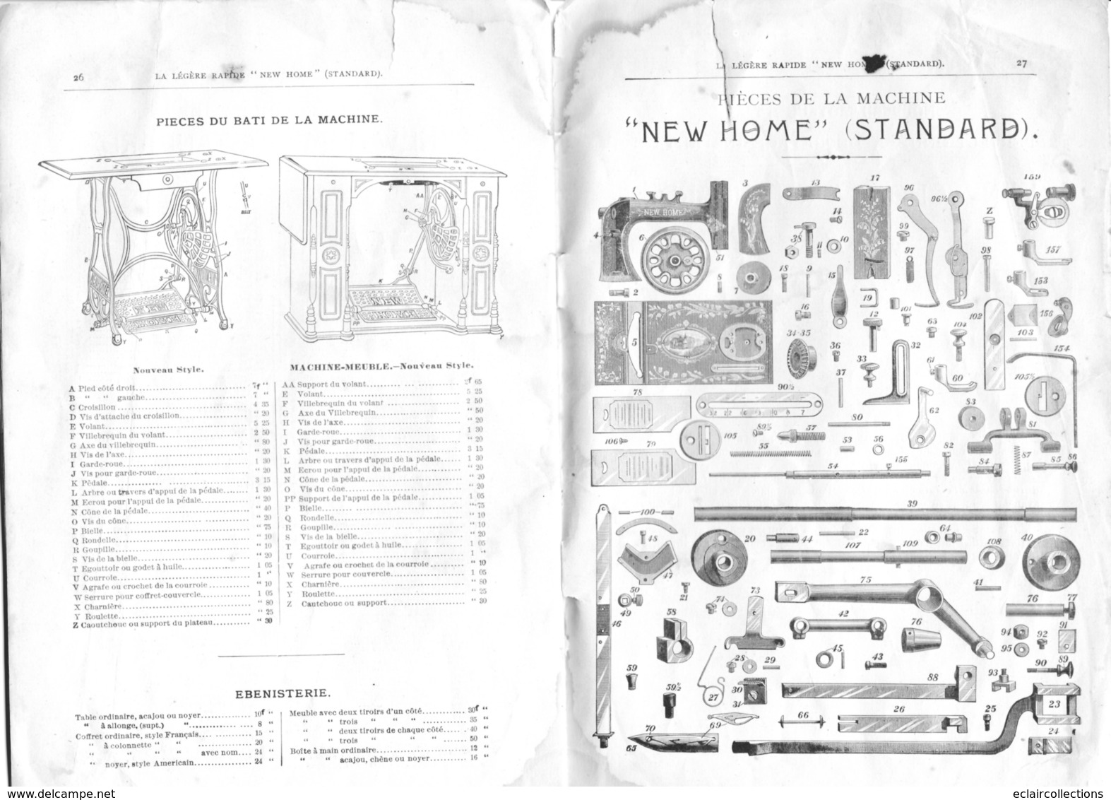 Vieux Papiers: Manuel Illustré De 27 Pages  Sur Machine A Coudre New Home .voir Scan Pour Un Petit Aperçu - Machines