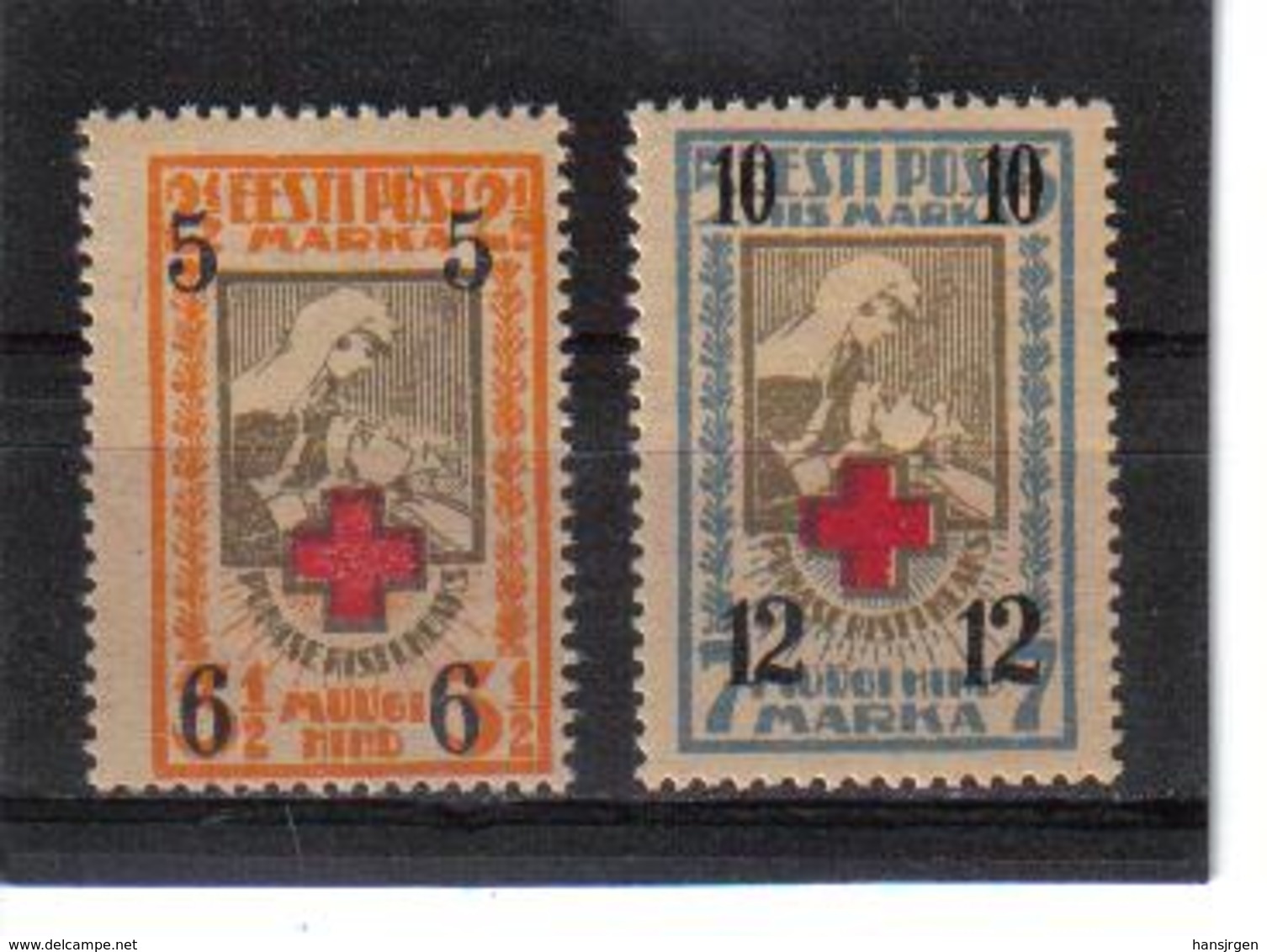 POL362 ESTLAND 1926 MICHL  60/61 MINI GUMMIFEHLER (*) FALZ SIEHE ABBILDUNG - Estonie