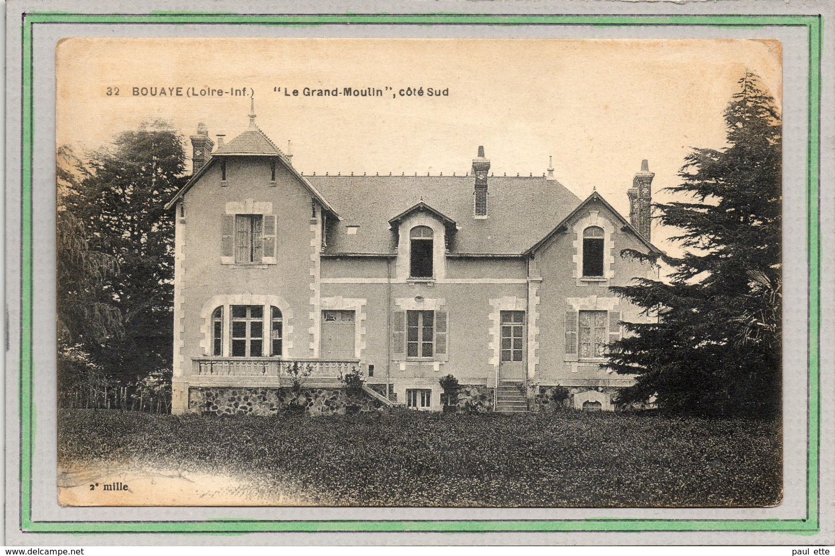 CPA - BOUAYE (44) - Aspect Du Grand-Moulin Côté Sud En 1921 - Bouaye