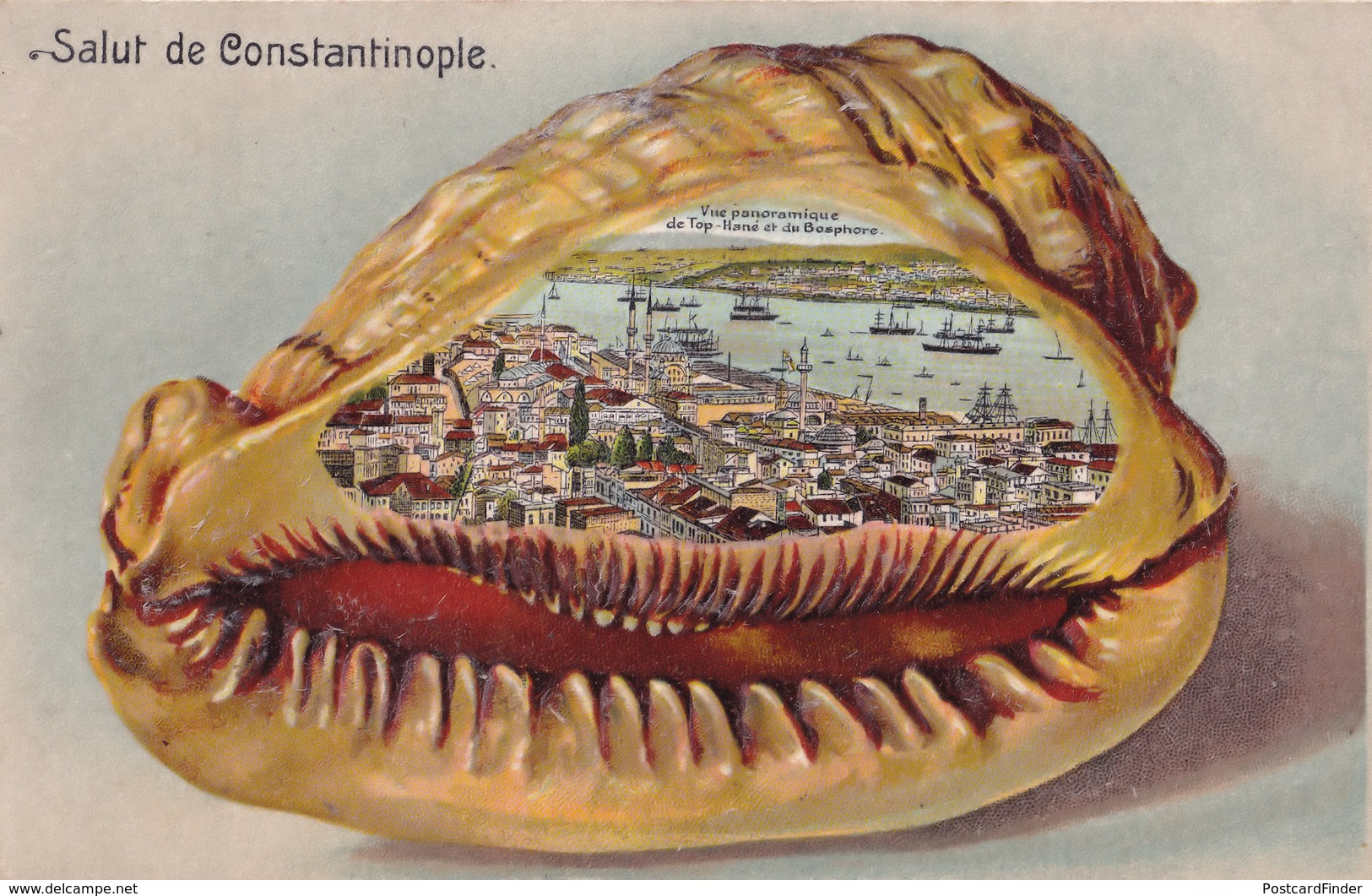 Constantinople Mick Jagger Rocky Horror Show 3D Boat Lips Postcard - History