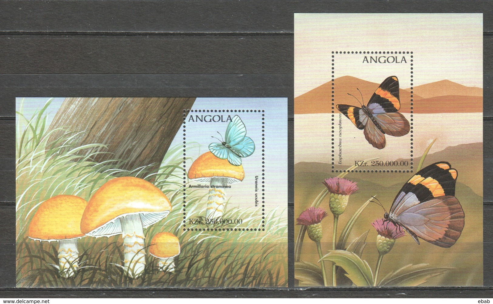 Angola 1998 Mi Blocks 40 + 42 MNH BUTTERFLIES - Butterflies