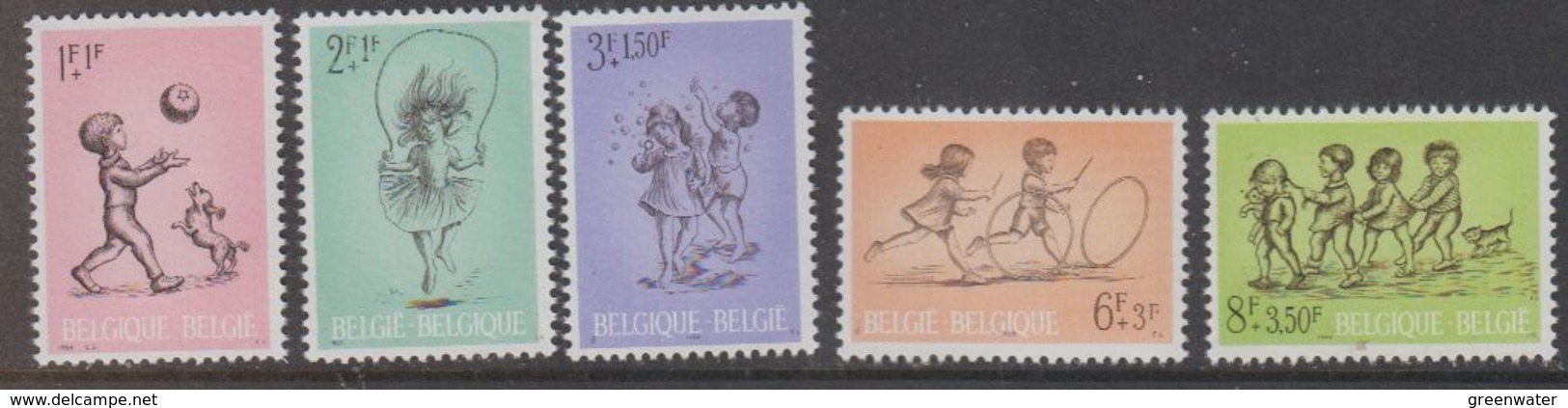 Belgie 1966 Kinderspelen 5w ** Mnh (42742A) - Ongebruikt