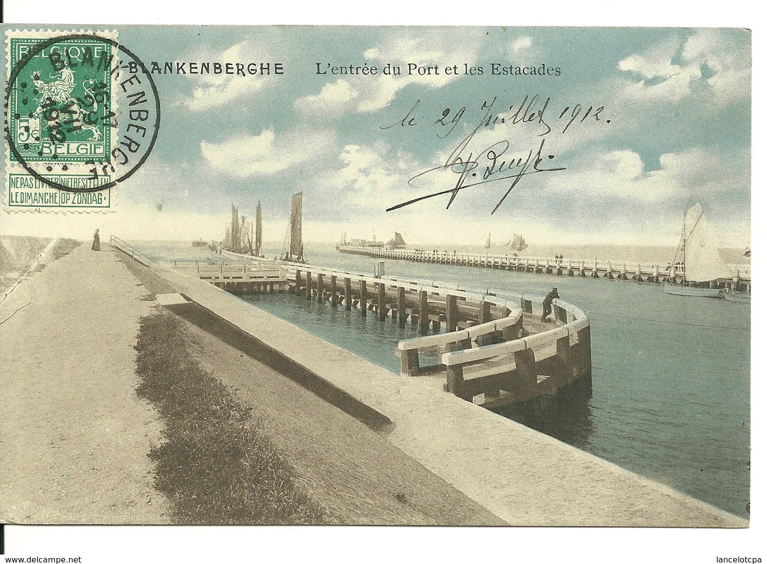 BLANKENBERGHE / L'ENTREE DU PORT ET LES ESTACADES - Blankenberge