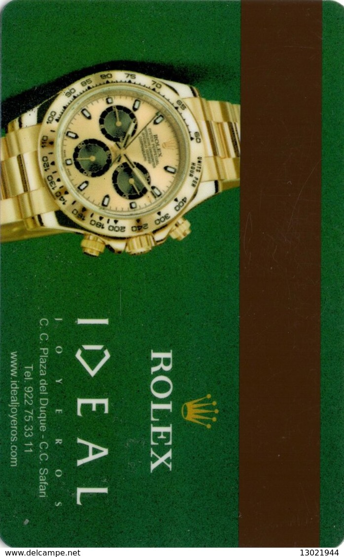 SPAGNA KEY  HOTEL Europe Hotels Park Club - ROLEX -     Arona (Tenerife) - Hotel Keycards