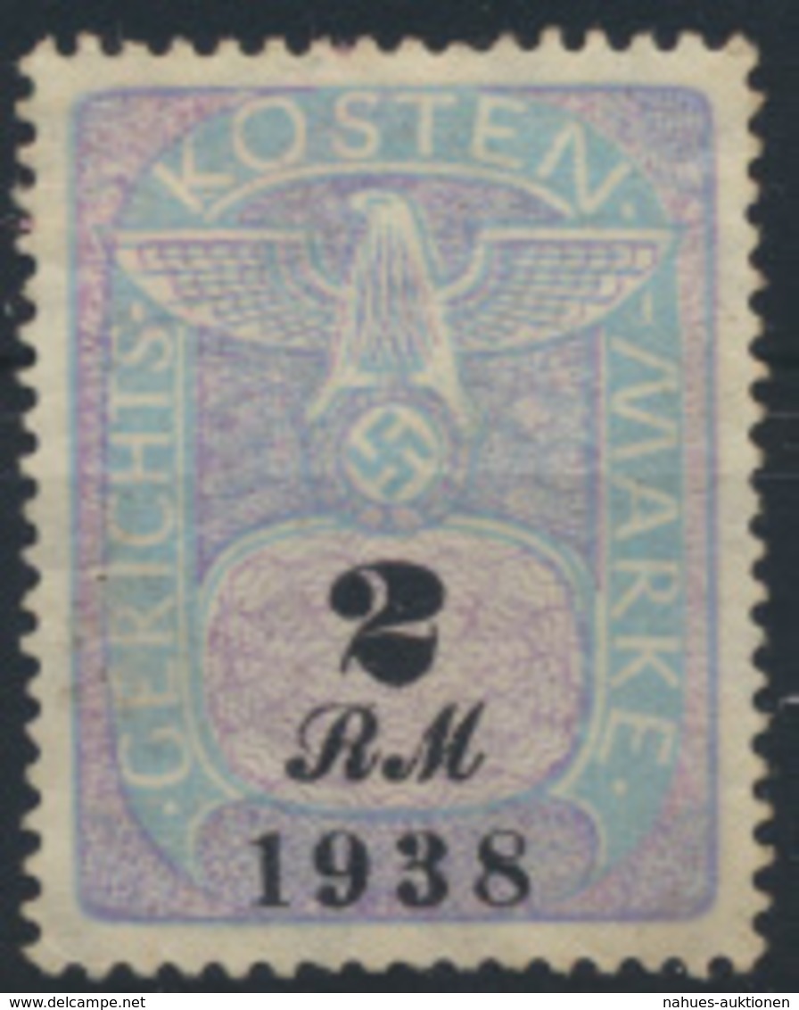 Deutsches Reich Gerichtskostenmarke 2 RM 1938 - Other & Unclassified