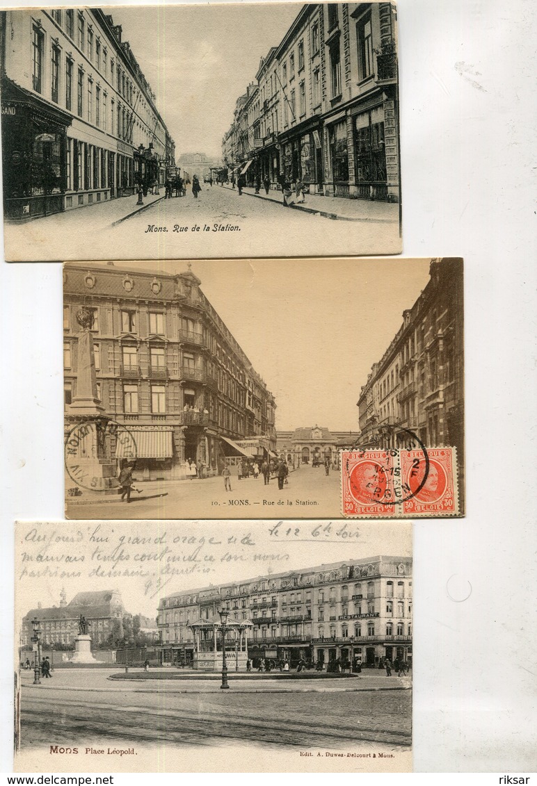 BELGIQUE(MONS) LOT DE 10 CARTES - Mons