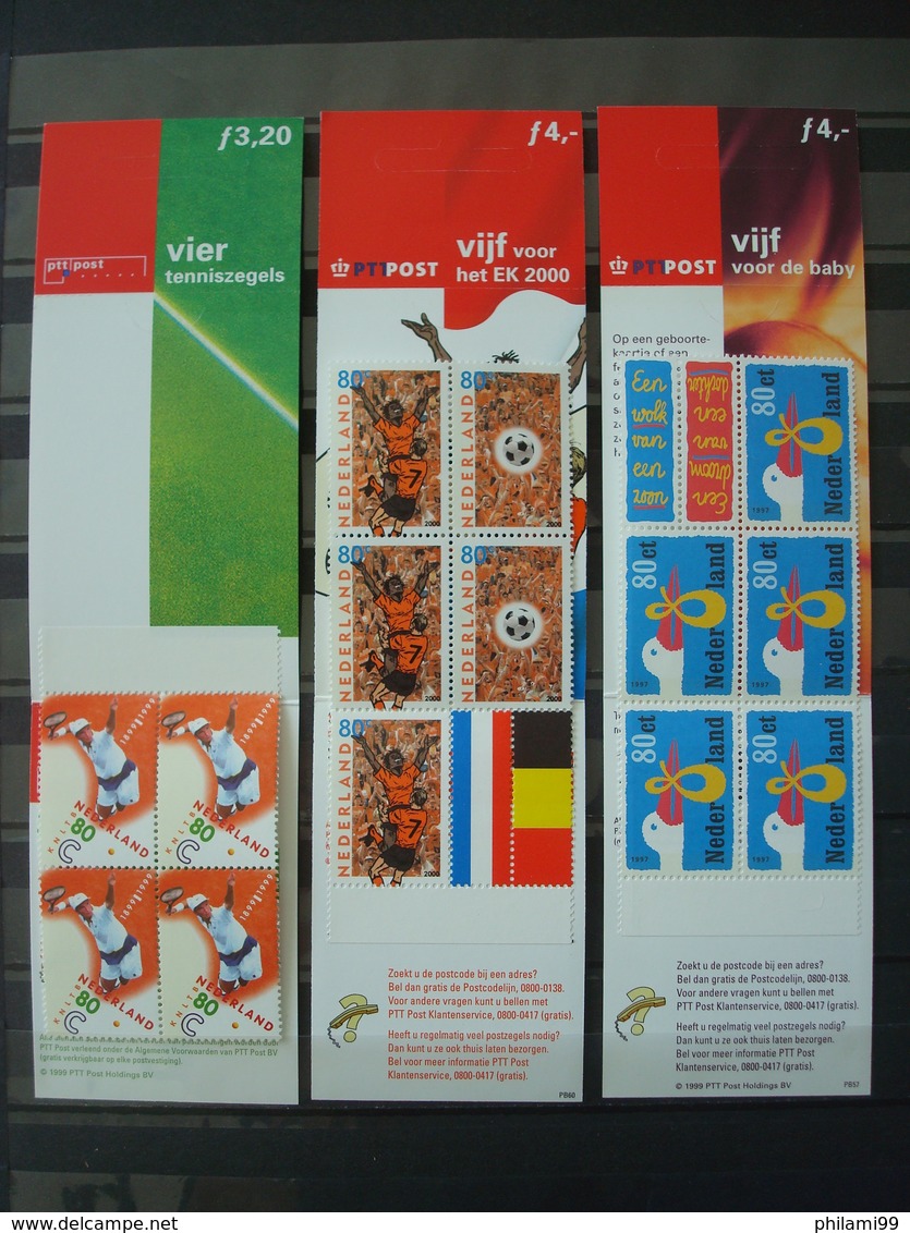 NEDERLAND 17 BOOKLETS MNH** O/w 5.85 EUR FACE VALUE / 6 SCANS - Carnets Et Roulettes