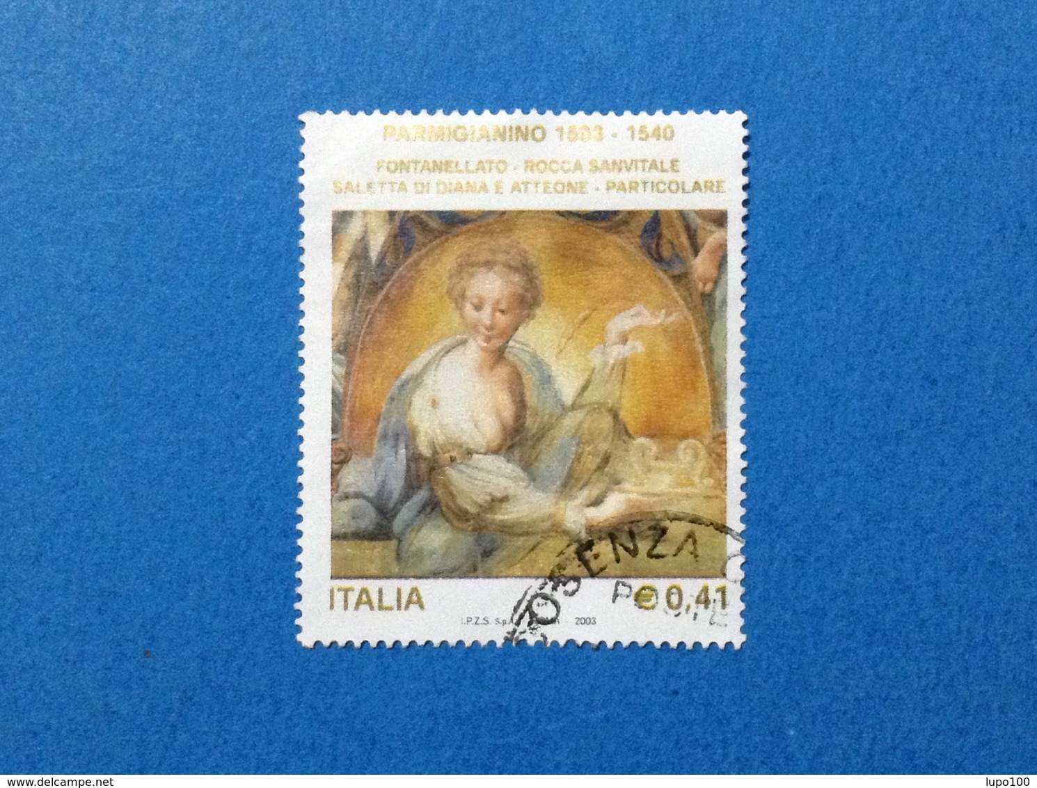 2003 ITALIA FRANCOBOLLO USATO STAMP USED - ARTE PARMIGIANINO- - 2001-10: Usati