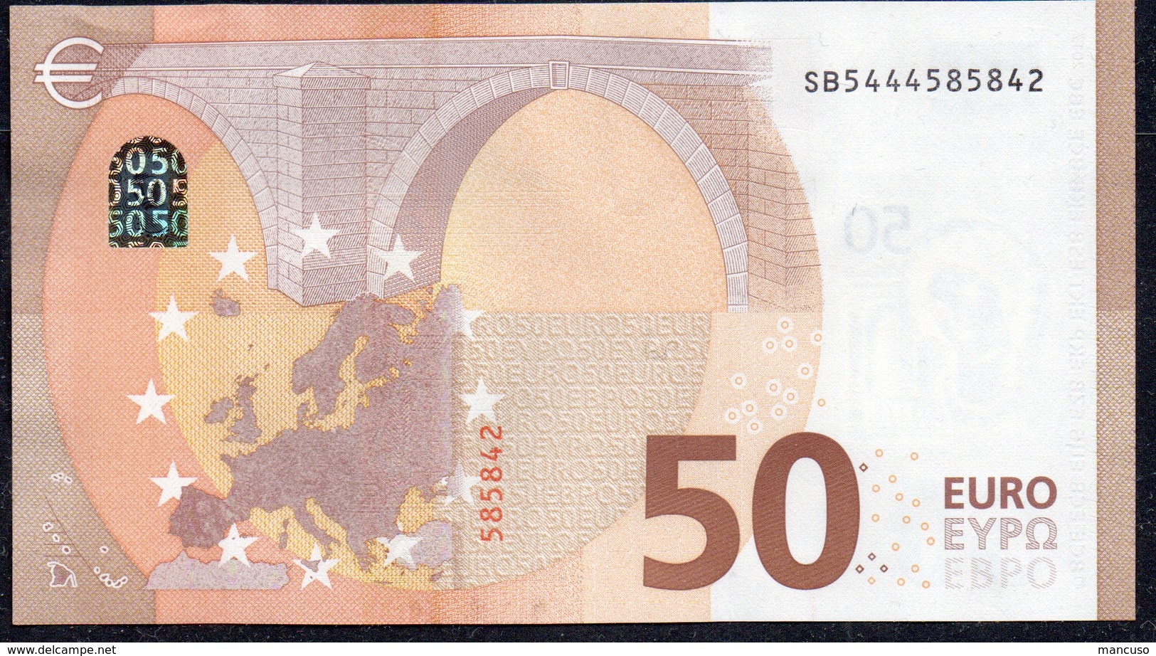 50 EURO ITALIA  SB  S022   Ch. "44"  -  UNC - 50 Euro