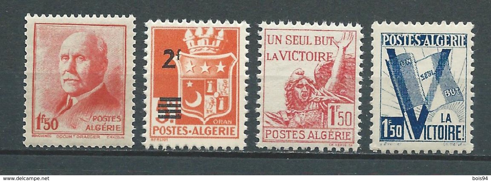 ALGERIE 1942/43 . N°s 196 , 197 , 198 Et 199 . Neufs ** (MNH) - Neufs