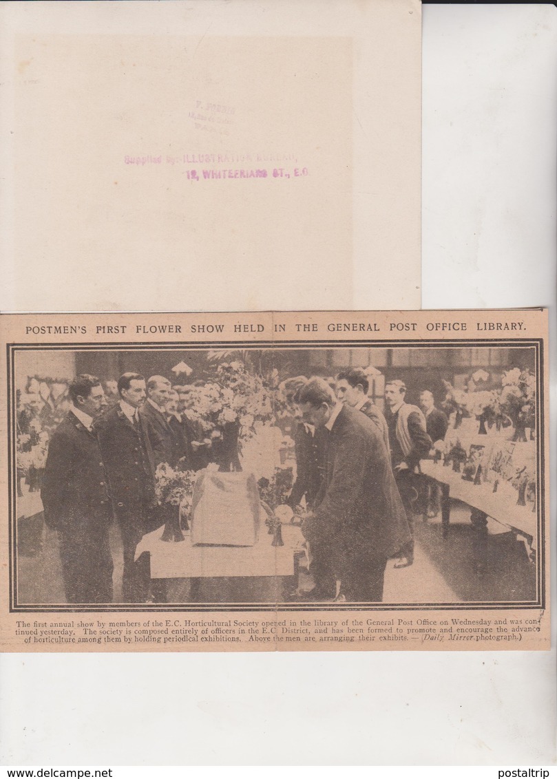 POSTMEN'S FIRST FLOWER SHOW HELD  Botánica Botany Botanique Botanik Fonds Victor FORBIN (1864-1947) - Otros & Sin Clasificación