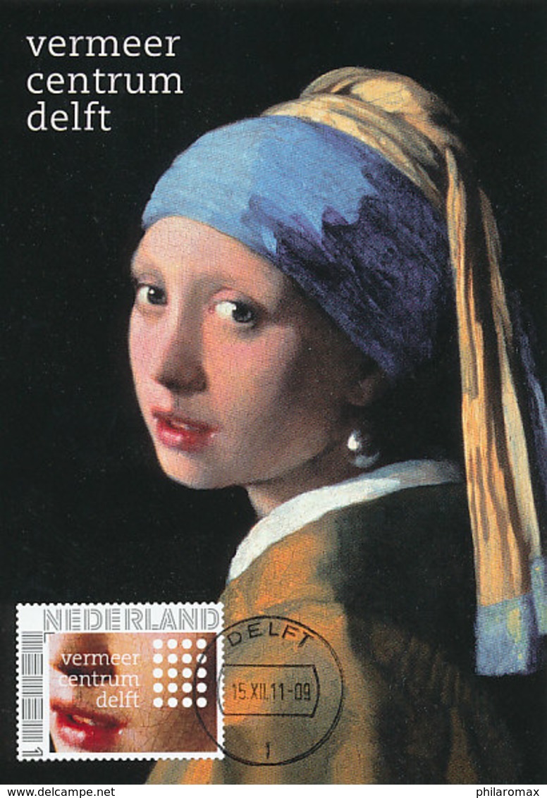D37193 CARTE MAXIMUM CARD RR 2011 NETHERLANDS - GIRL WITH PEARL EARRING BY VERMEER DELFT CP PHOTOCARD - Other & Unclassified