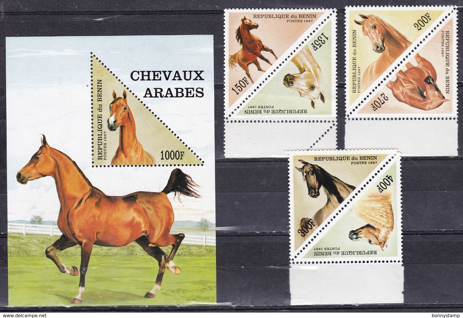 Benin, 1997 - Arabian Horse - Nr.1053A/1054 MNH** - Benin – Dahomey (1960-...)