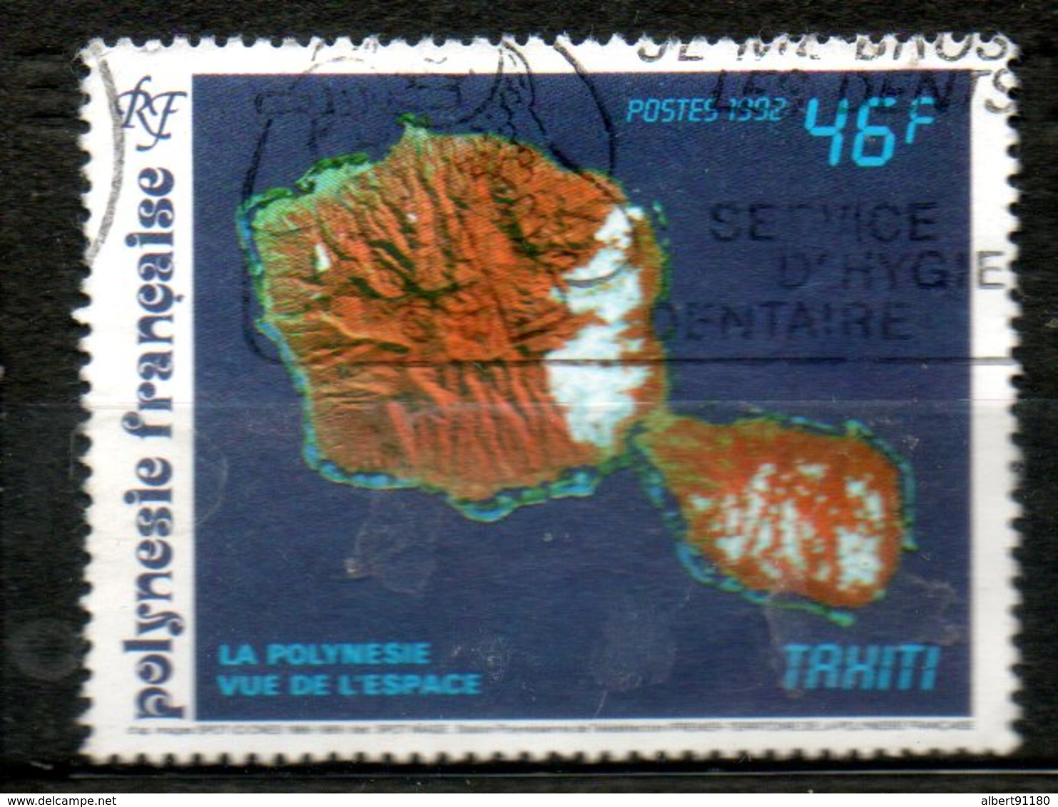 POLYNESIE Vue Des Iles 1992 N°405 - Gebraucht