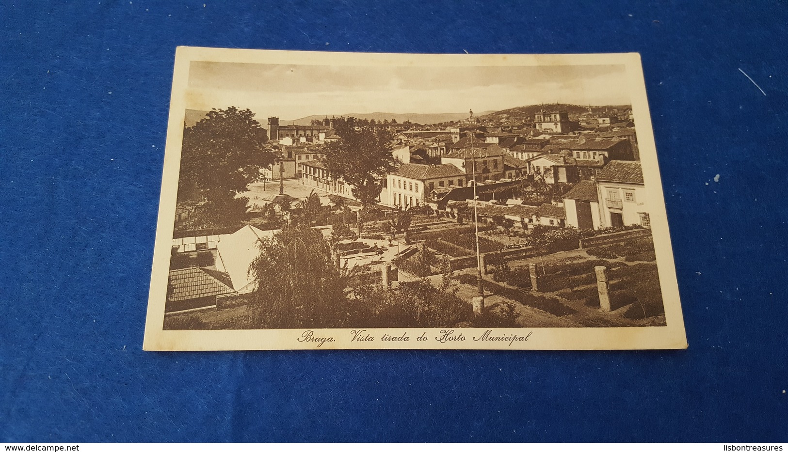 ANTIQUE POSTCARD PORTUGAL BRAGA - VISTA TIRADA DO HORTO MUNICIPAL UNUSED - Braga