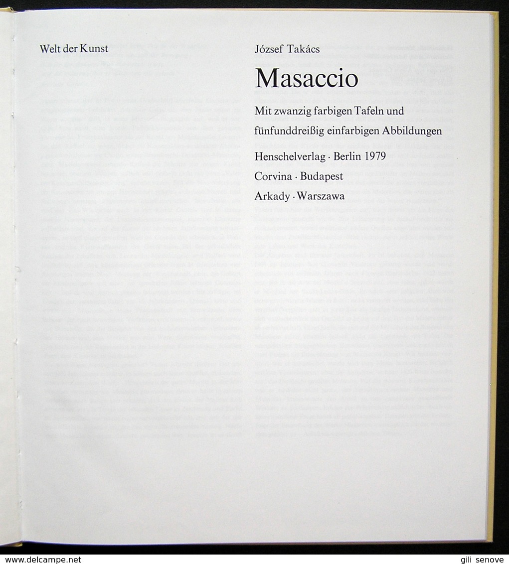 Masaccio. Jozsef Takacs 1979 - Art