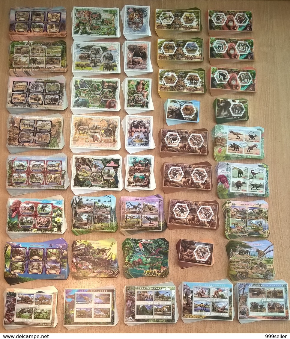 RECENT 2014-2018 wholesale 42 different s\sheets WILD ANIMALS DINOSAURS (free shipping w\w)