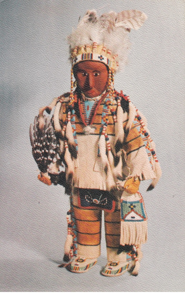 Male Doll , Blackfoot Tribe , Montana, American Indian Museum , NYC , 1940s - Native Americans