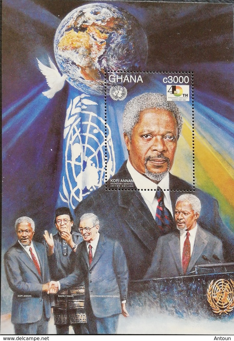 Ghana  1997 Independence, 40th .Anniv.,S/S - Ghana (1957-...)