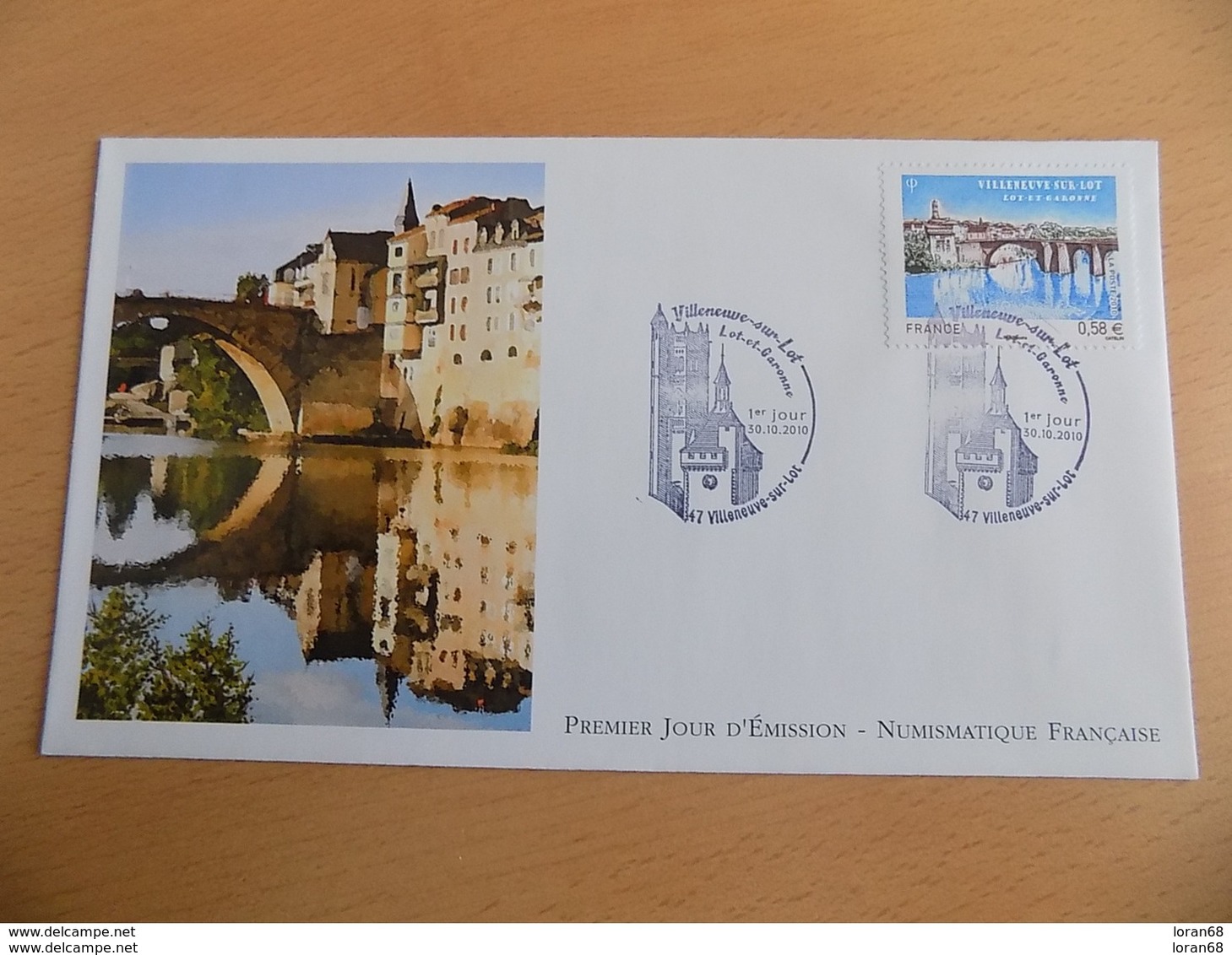 FDC France : Ville De Villeneuve Sur Lot 30/10/2010 - 2010-2019