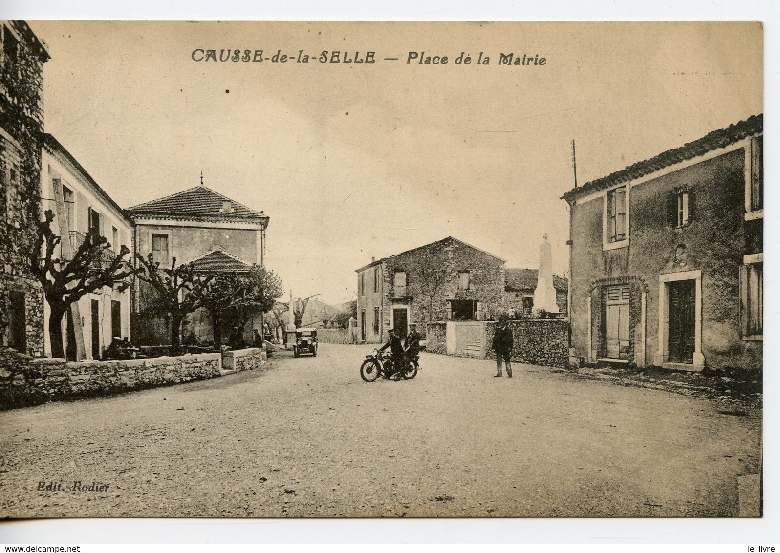 1244. CPA 34 CAUSSE-DE-LA-SELLE. PLACE DE LA MAIRIE - Andere & Zonder Classificatie