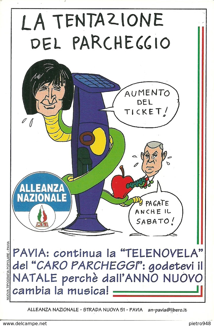 Cartolina Umoristica "Alleanza Nazionale M.S.I." - Humor