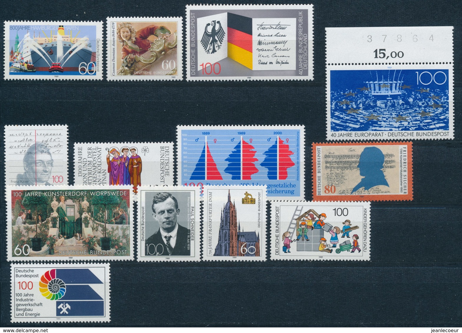 Duitsland/Germany/Allemagne/Deutschland 1980<>1989 Mi: 1067<>1443 102x (PF/MNH/Neuf Sans Ch/nuovo Senza C./**)(4428) - Ongebruikt