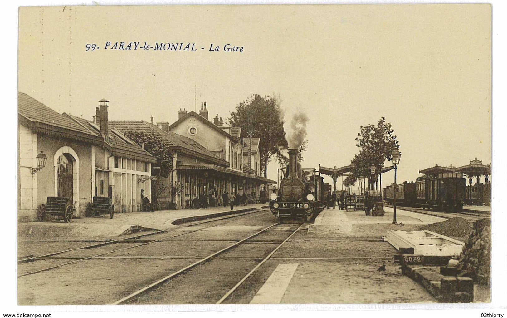 CPA 71 PARAY-LE-MONIAL LA GARE - Paray Le Monial