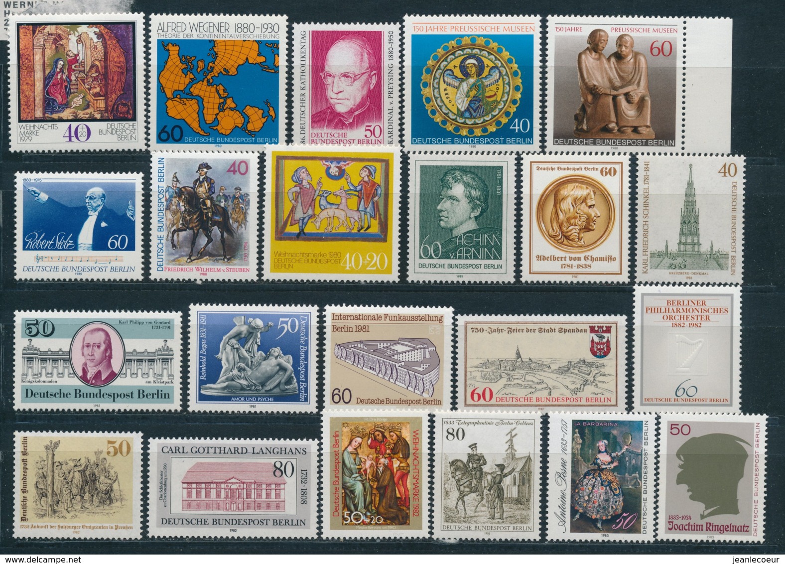 Berlijn/Berlin 1976 -- 1990 Mi: 521 -- 865 67x (PF/MNH/Neuf Sans Ch/nuovo Senza C./**)(4431) - Unused Stamps
