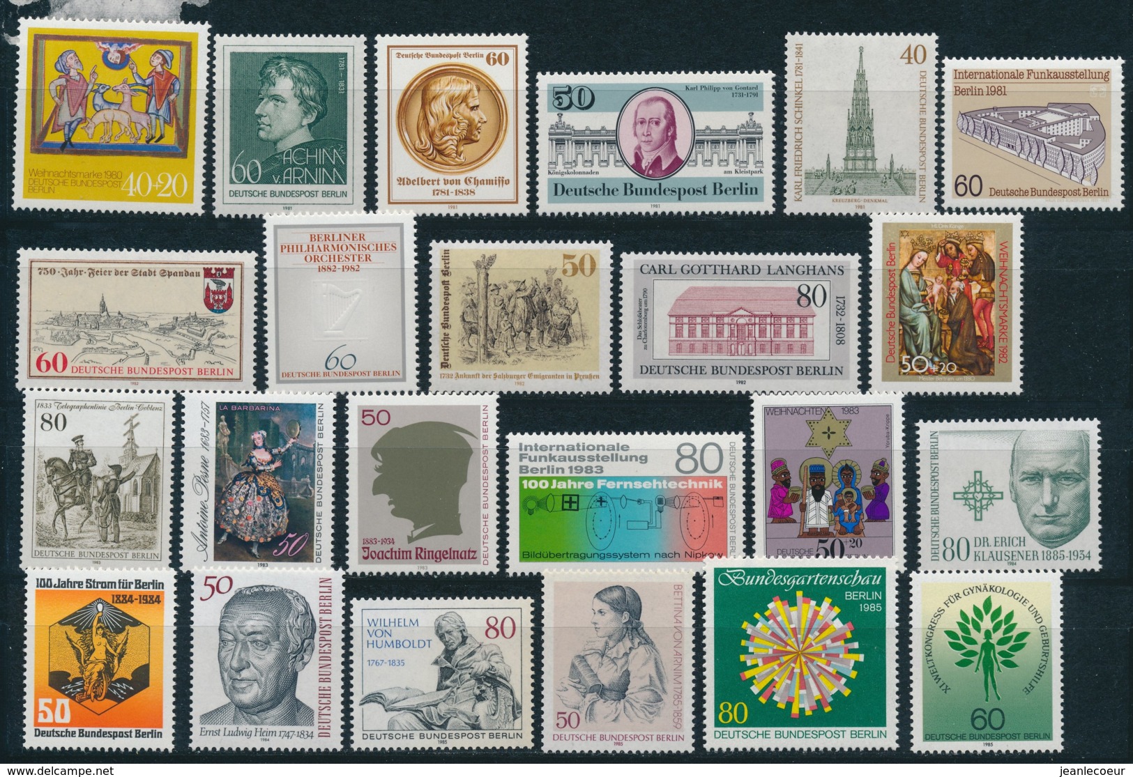 Berlijn/Berlin 1976 -- 1990 Mi: 521 -- 865 55x (PF/MNH/Neuf Sans Ch/nuovo Senza C./**)(4432) - Nuovi